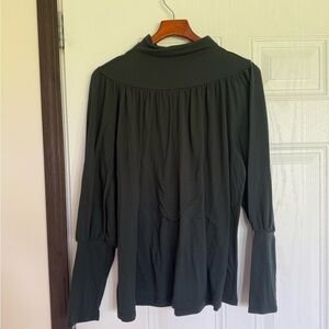 2 for $15 sale: Ann Taylor gray mock neck long sleeve shirt - L
